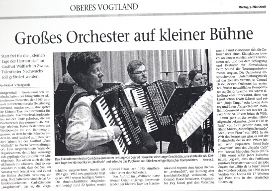 Gro&szlig;es Orchester auf kleiner B&uuml;hne